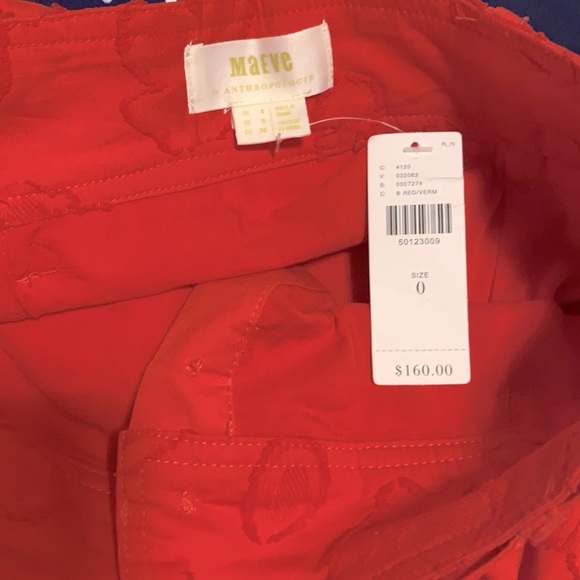 ANTHRO Maeve Sandra Belted Skirt, red - Picture 9 of 9